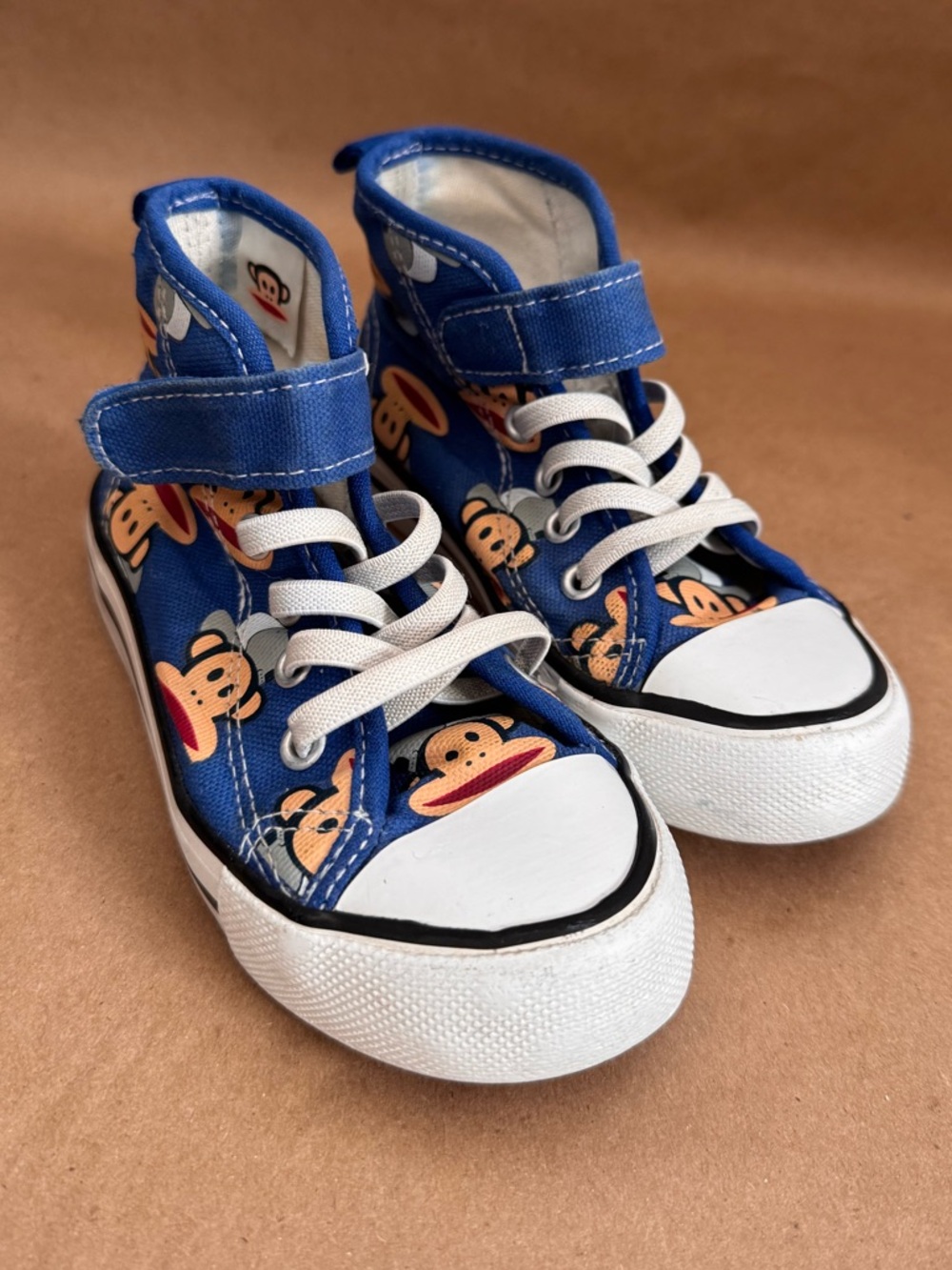 Paul Frank 2014 Julius The Monkey Velcro High Tops. Size 9.5